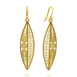 Olivia Medium Gold Filigree Earrings by Olmox Fine Filigree Jewelry