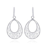 Onesa Small Silver Filigree Earrings by Olmox Fine Filigree Jewelry