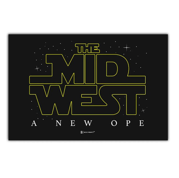 Midwest: A New Ope Postcard by Bozz Prints