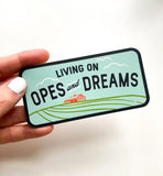 Opes and Dreams Sticker by Bottlebrush Graphics