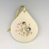 Chickadees Ornament by Jen Stein