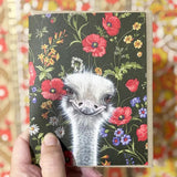 Ostrich Blank Greeting Card by Emily Uchytil