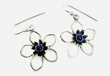 Lapis Flower Earrings by Ali Kauss