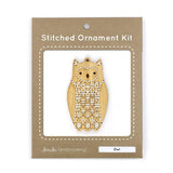 Owl Stitched Ornament Kit by Kiriki Press