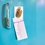 Owl on Palette Magnet by Found Image Press