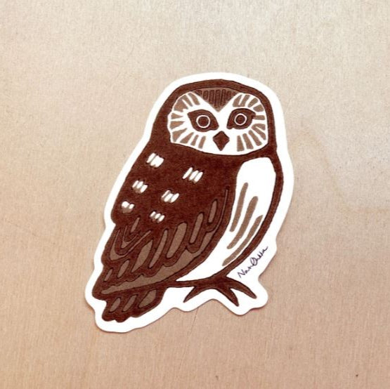 Owl Sticker by Nan Onkka