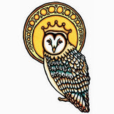 Owl Crown Sticker by Sarah Angst
