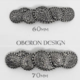 Paisley Hair Barrette by Oberon Design