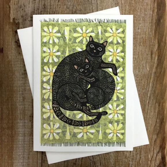 Paws for a Moment Greeting Card by Angie Pickman