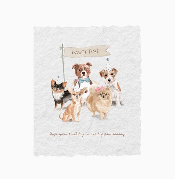 Birthday Paw-tay Dogs Greeting Card by Paper Baristas