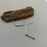 Angular Hoop Earrings by Trecy Bleich