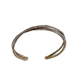 Warm Peony Double Branch Cuff Bracelet by Merzatta Jewelry