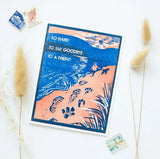 So Hard To Say Goodbye To A Friend Pet Sympathy Card by Heartell Press