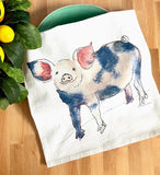 Pig Tea Towel by Chavah's Garden