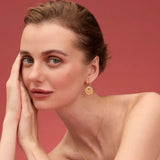 Pile Small Gold Filigree Earrings by Olmox Fine Filigree Jewelry