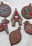 Pine Branch Stitched Ornament Kit by Kiriki Press