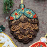 Pinecone Felt Ornament Kit by Kiriki Press