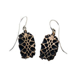 Warm Pinecone Slice Dangle Earrings by Merzatta Jewelry