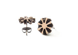 Warm Pinecone Sun Post Earrings by Merzatta Jewelry
