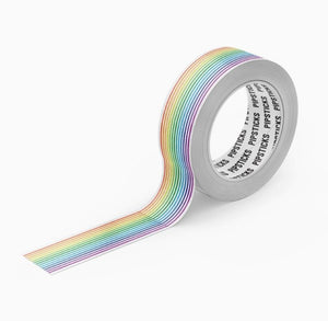 Pinstriped Rainbow Washi Tape by Pipsticks