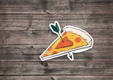 Pizza Love Sticker by Cat Rocketship