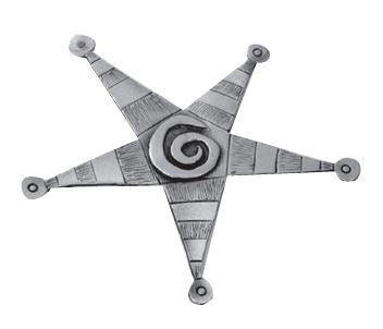 Dec Star Striped Ornament by Leandra Drumm Designs