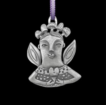 Mushroom Fairy Ornament by Leandra Drumm Designs