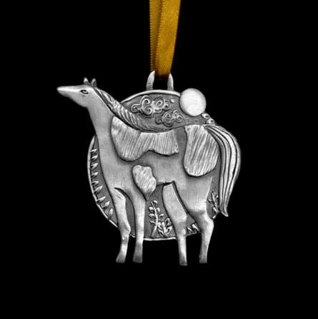 Spotted Horse Ornament by Leandra Drumm Designs