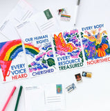 Ours to Protect Set of 4 Postcards by Heartell Press