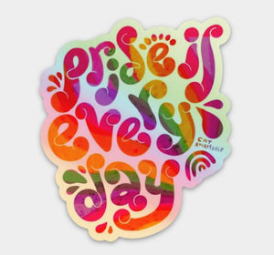 Pride Is Every Day Sticker by Cat Rocketship