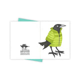 Puffer Jacket Grackle Card by Burdock & Bramble