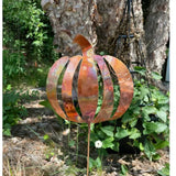 Copper Pumpkin Garden Stake by Annabelle Noel Designs