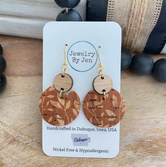 Medium Luna Earrings: Pumpkin Willow by Jewelry By Jen