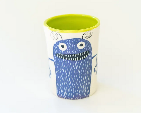 Small Purple Monster Cup by Tim McMahon