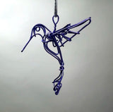 Tiny Hummingbird Ornament by Drawn Metal Studios