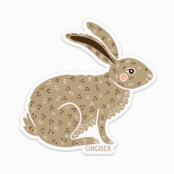 Rabbit Sticker by Gingiber