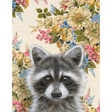 Raccoon Blank Greeting Card by Emily Uchytil