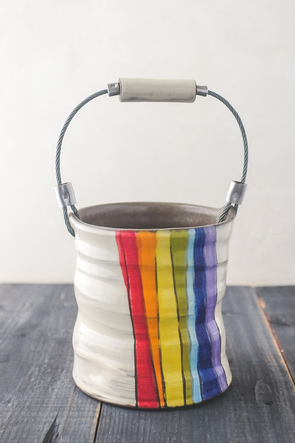Rainbow Small Bucket by ZPots