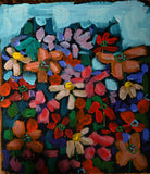 Rainbow Florals Block by David Hinds