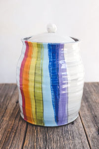 Rainbow Small Jar by ZPots