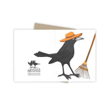 Raking It In Grackle Card by Burdock & Bramble