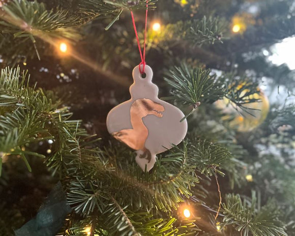 Velociraptor Ornament by Keith Hershberger