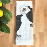 Ravens Tea Towel by Chavah's Garden