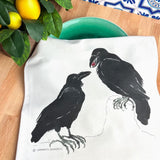 Ravens Tea Towel by Chavah's Garden