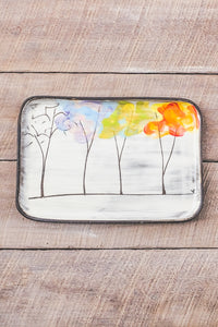 Seasons Rectangular Plate by ZPots