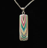 Rectangle Featherwoods Pendant #1107 by Buzz Coren