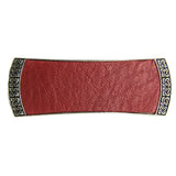 Celtic Leather Hair Barrette by Oberon Design