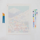 Retro Skiing by Hebe Studio, A Paint By Number Kit