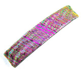 Dichroic Glass Ripple Barrette - Medium by Glass Town USA