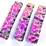 Dichroic Glass Ripple Barrette - Medium by Glass Town USA